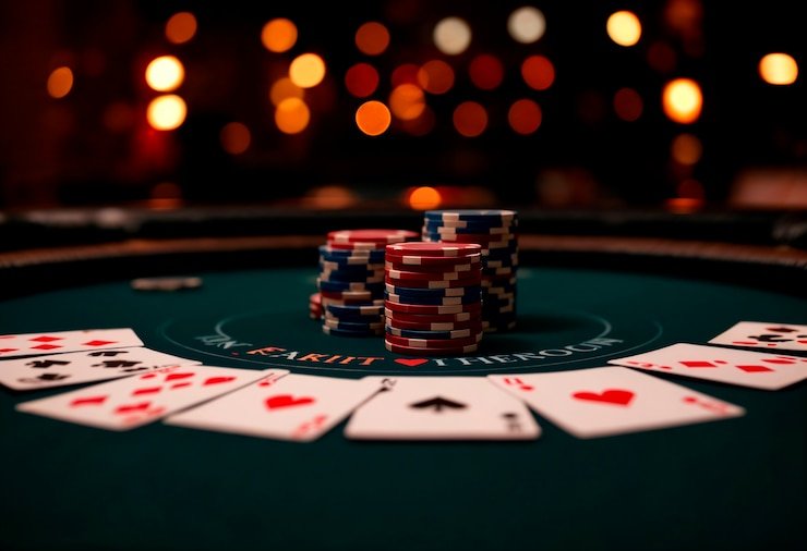 Table selection screen on bosjoko apk showing multiple Caribbean Stud Poker game limits